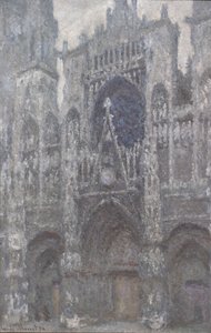 La catedral de Rouen. El portal, tiempo gris de Claude Monet